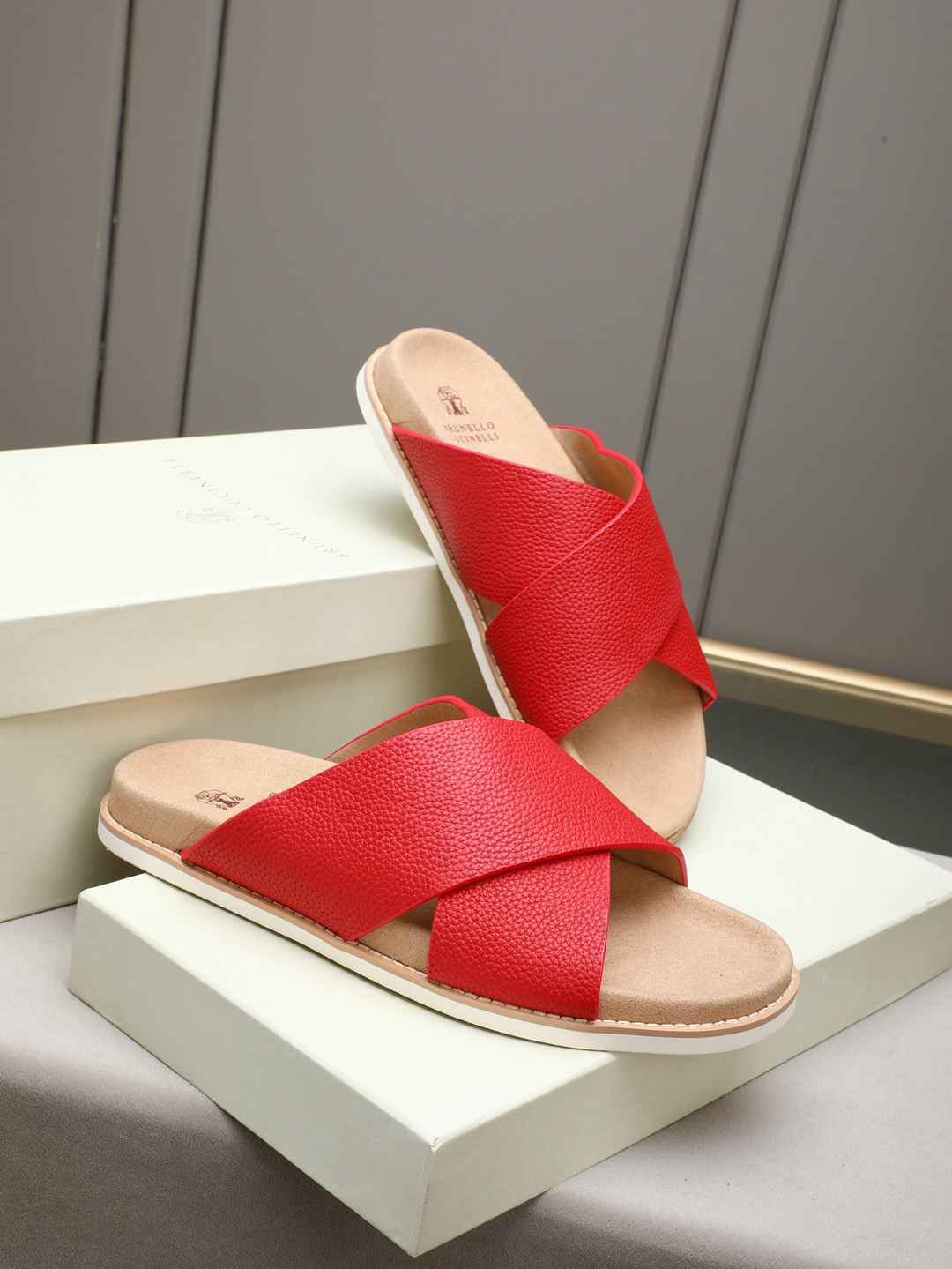 Brunello Cucinelli Men’s Brunello Cucinelli Slides Colorway 20 1308180-20