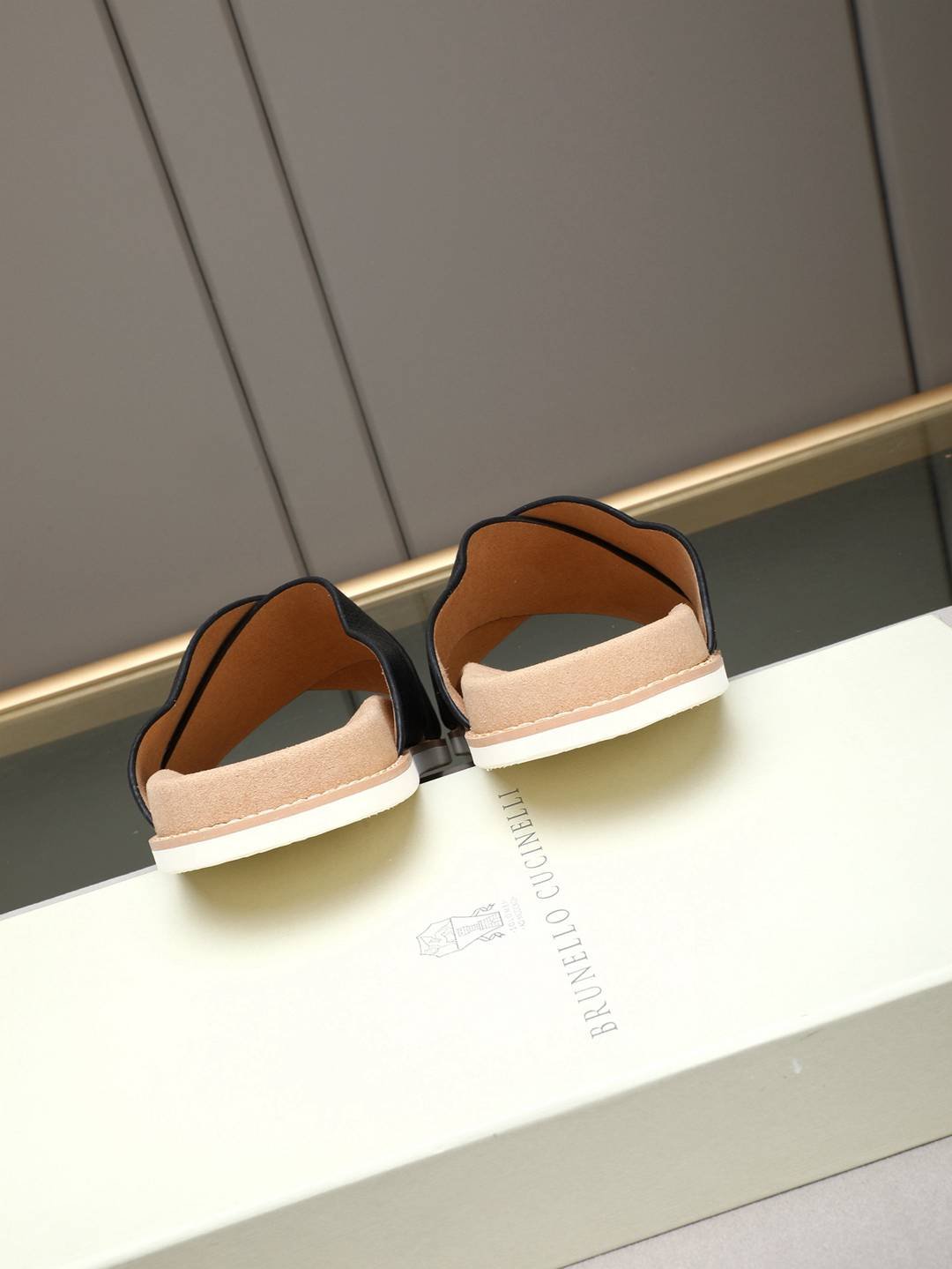 Brunello Cucinelli Men’s Brunello Cucinelli Slides Colorway 18 1308180-18
