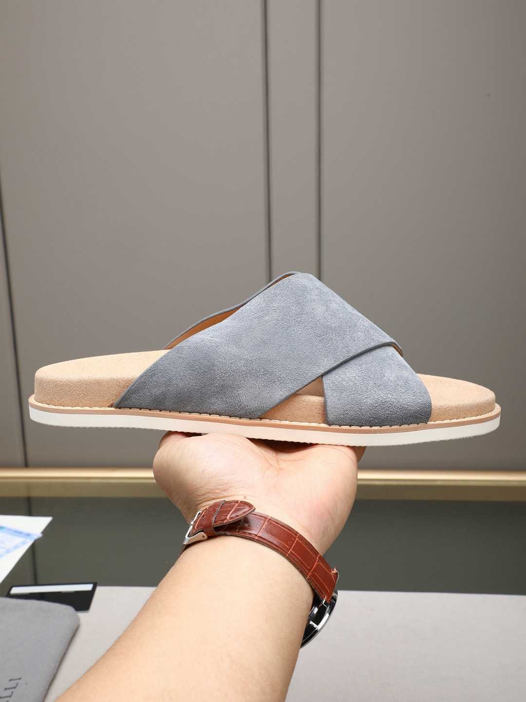 Brunello Cucinelli Men's Brunello Cucinelli Slides Colorway 16 1308180-16