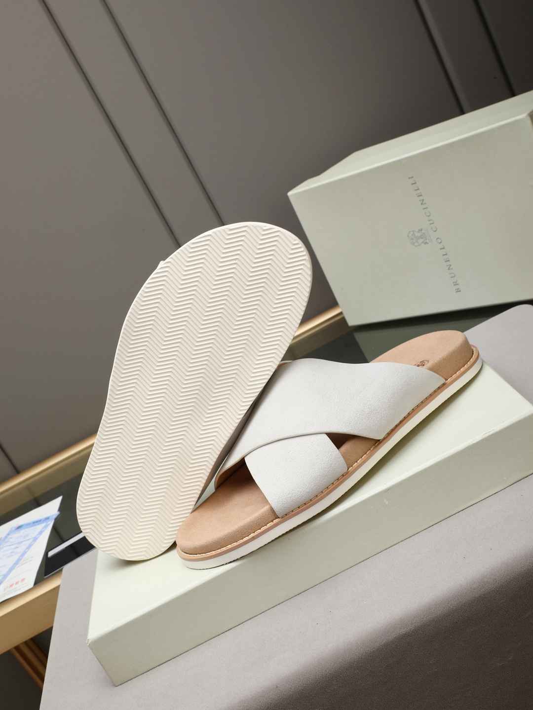 Brunello Cucinelli Men’s Brunello Cucinelli Slides Colorway 15 1308180-15