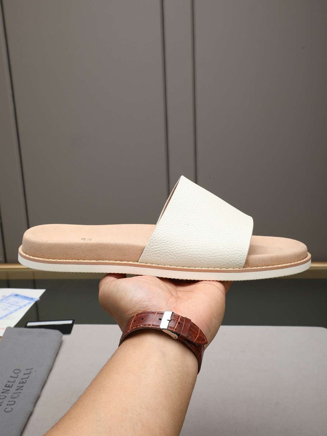 Brunello Cucinelli Men's Brunello Cucinelli Slides Colorway 10 1308180-10