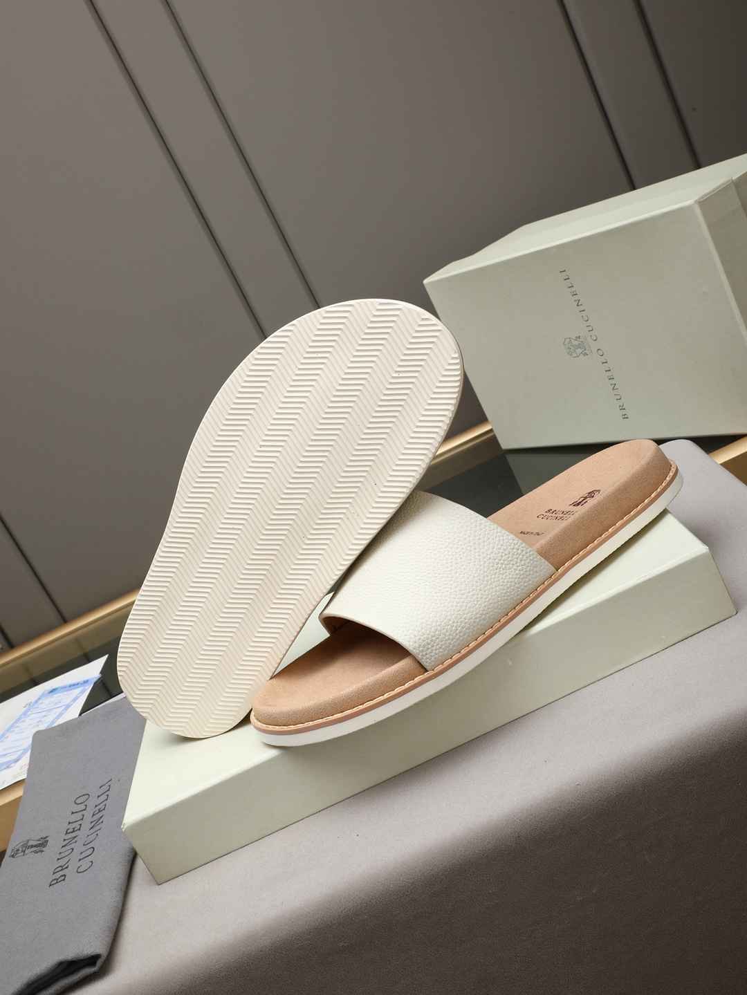 Men’s Sandals & Slides Men’s Brunello Cucinelli Slides Colorway 10 1308180-10