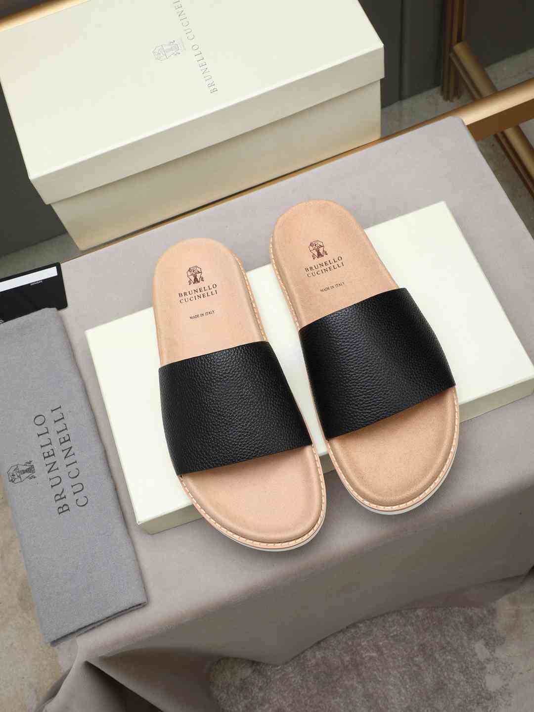 Men’s Sandals & Slides Men’s Brunello Cucinelli Slides Colorway 8 1308180-8