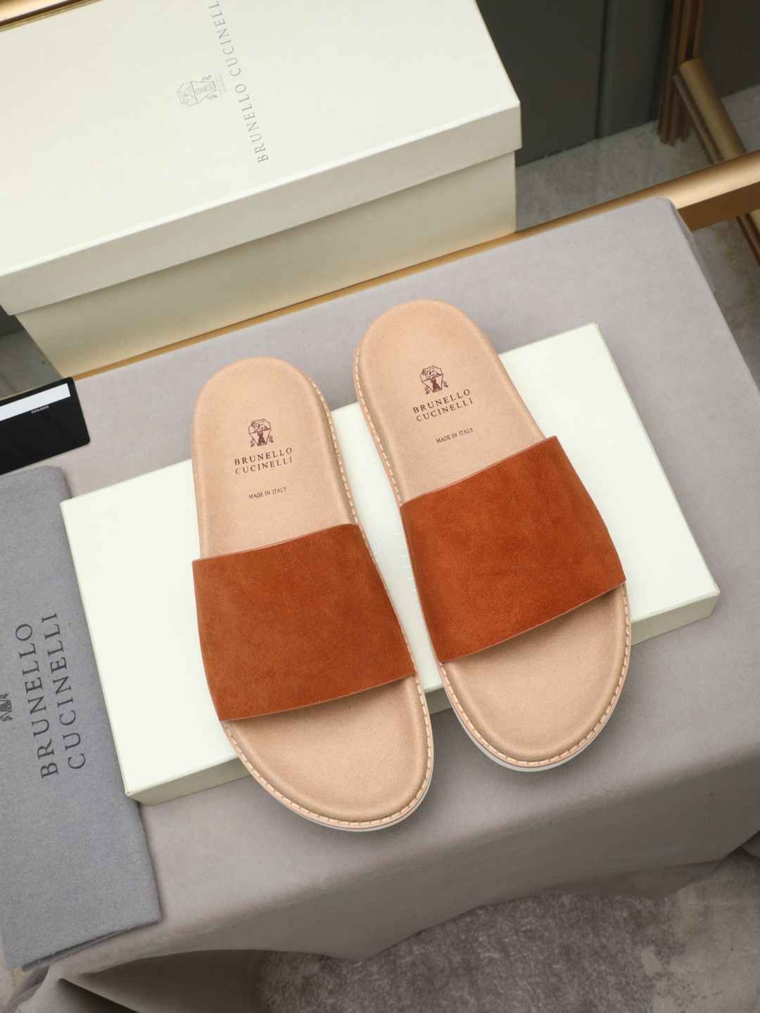 Men’s Sandals & Slides Men’s Brunello Cucinelli Slides Colorway 5 1308180-5