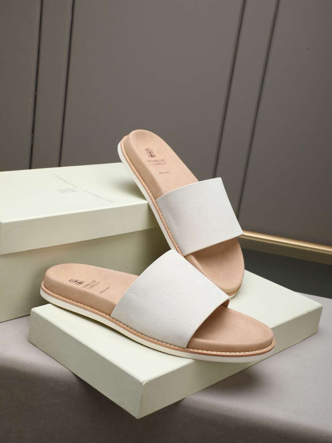 Brunello Cucinelli Men’s Brunello Cucinelli Slides Colorway 2 1308180-2