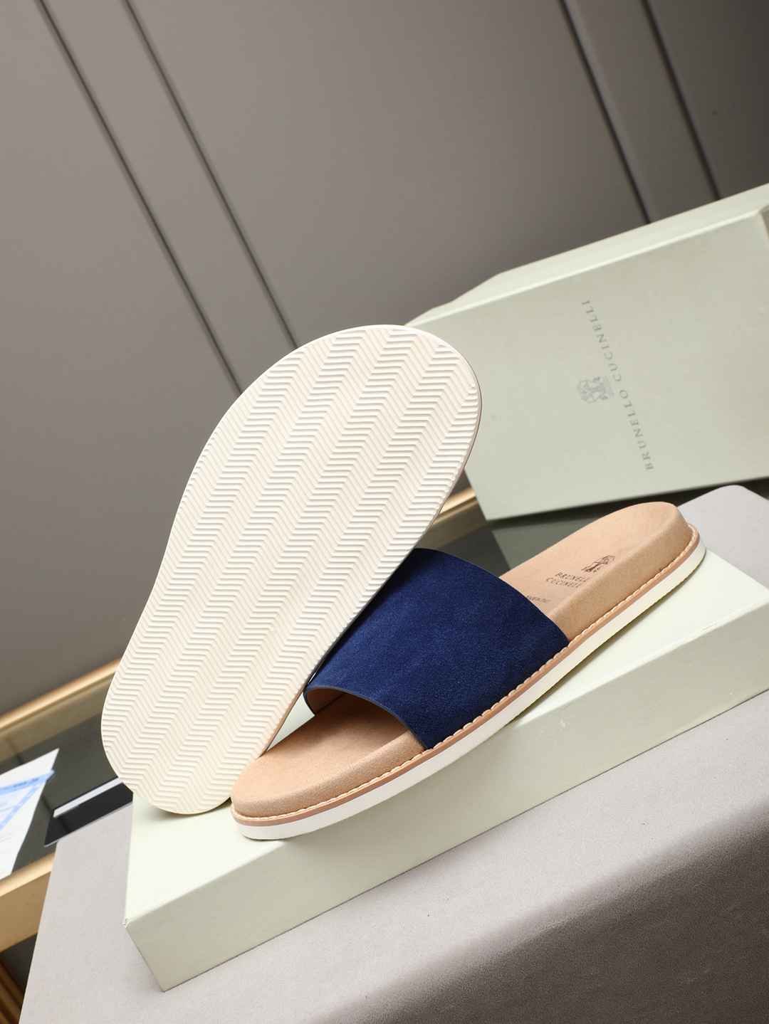 Brunello Cucinelli Men’s Brunello Cucinelli Slides Colorway 1 1308180-1