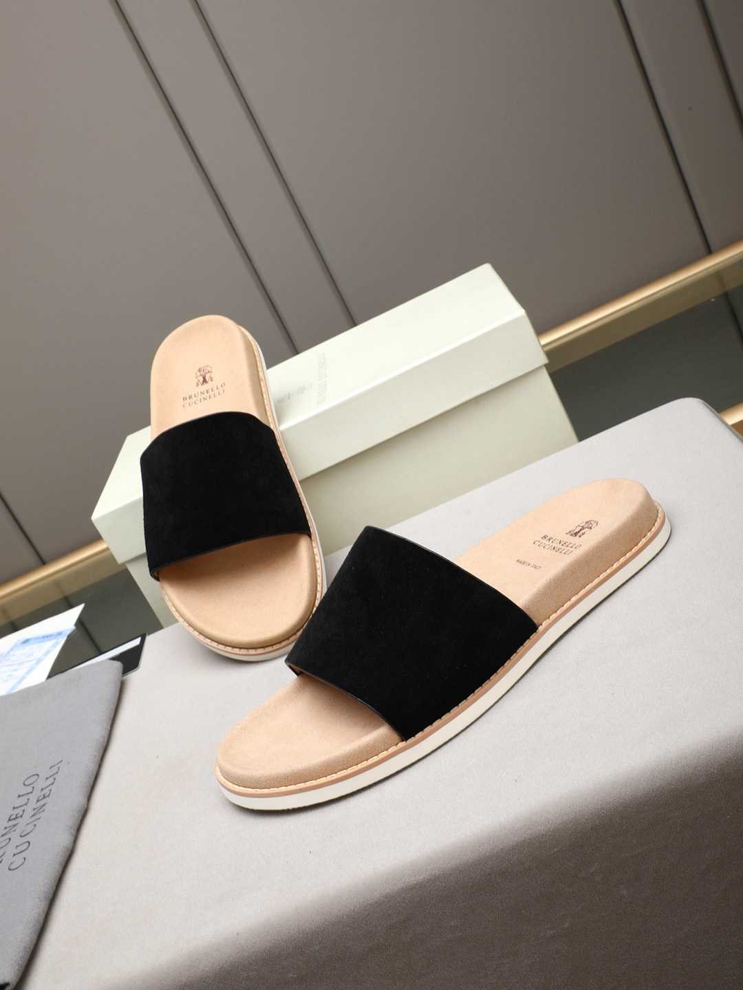 Men’s Sandals & Slides Men’s Brunello Cucinelli Slides 1308180
