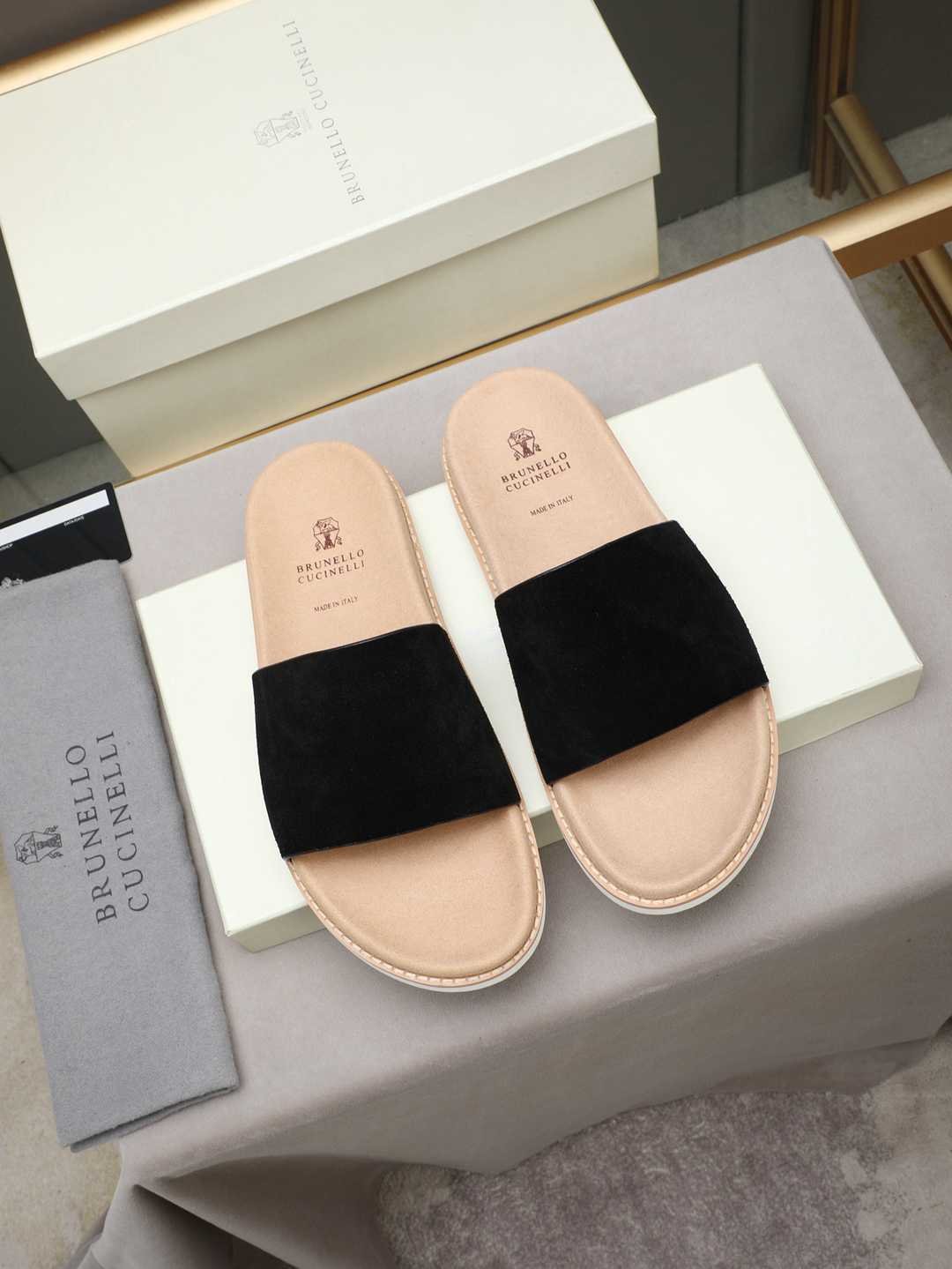 Men’s Sandals & Slides Men’s Brunello Cucinelli Slides 1308180