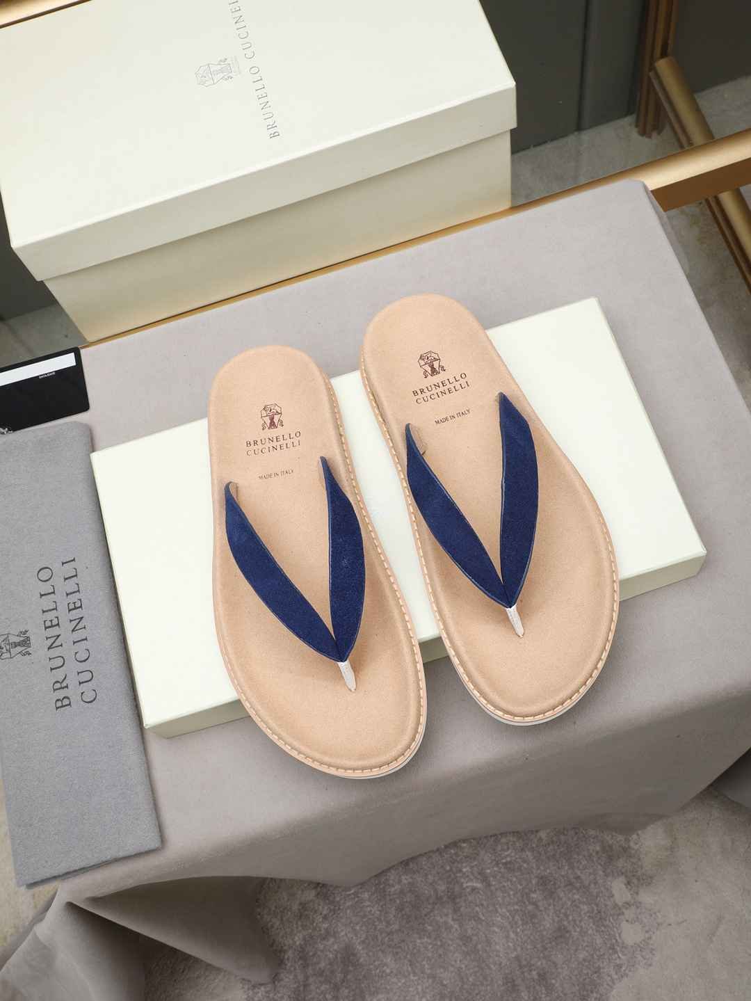 Brunello Cucinelli Men’s Brunello Cucinelli Slides Colorway 7 1308170-7