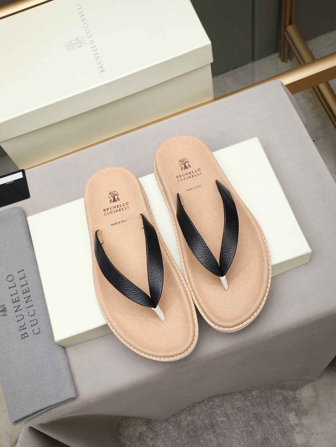 Men’s Sandals & Slides Men’s Brunello Cucinelli Slides Colorway 6 1308170-6