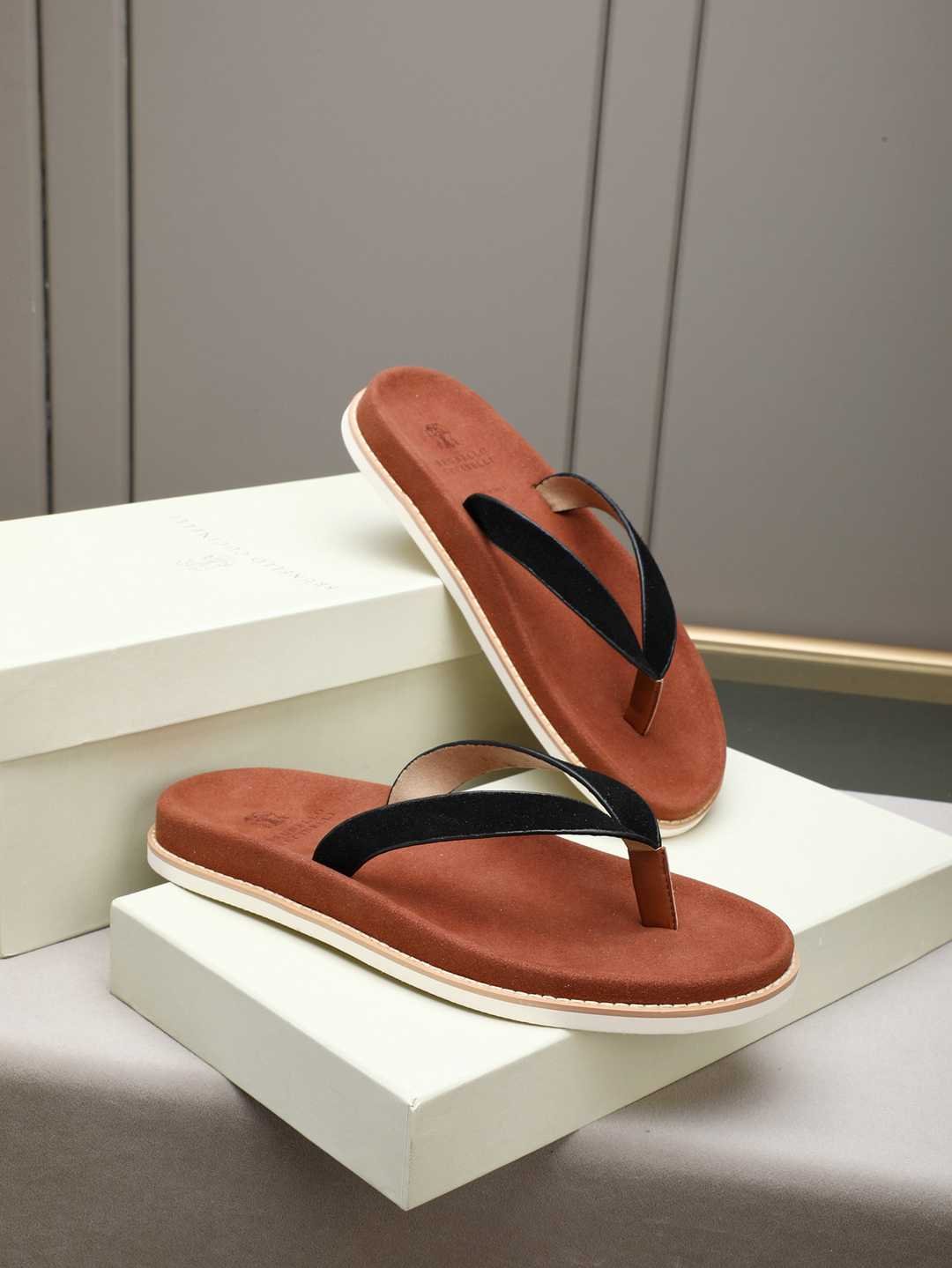 Men’s Sandals & Slides Men’s Brunello Cucinelli Slides Colorway 5 1308170-5