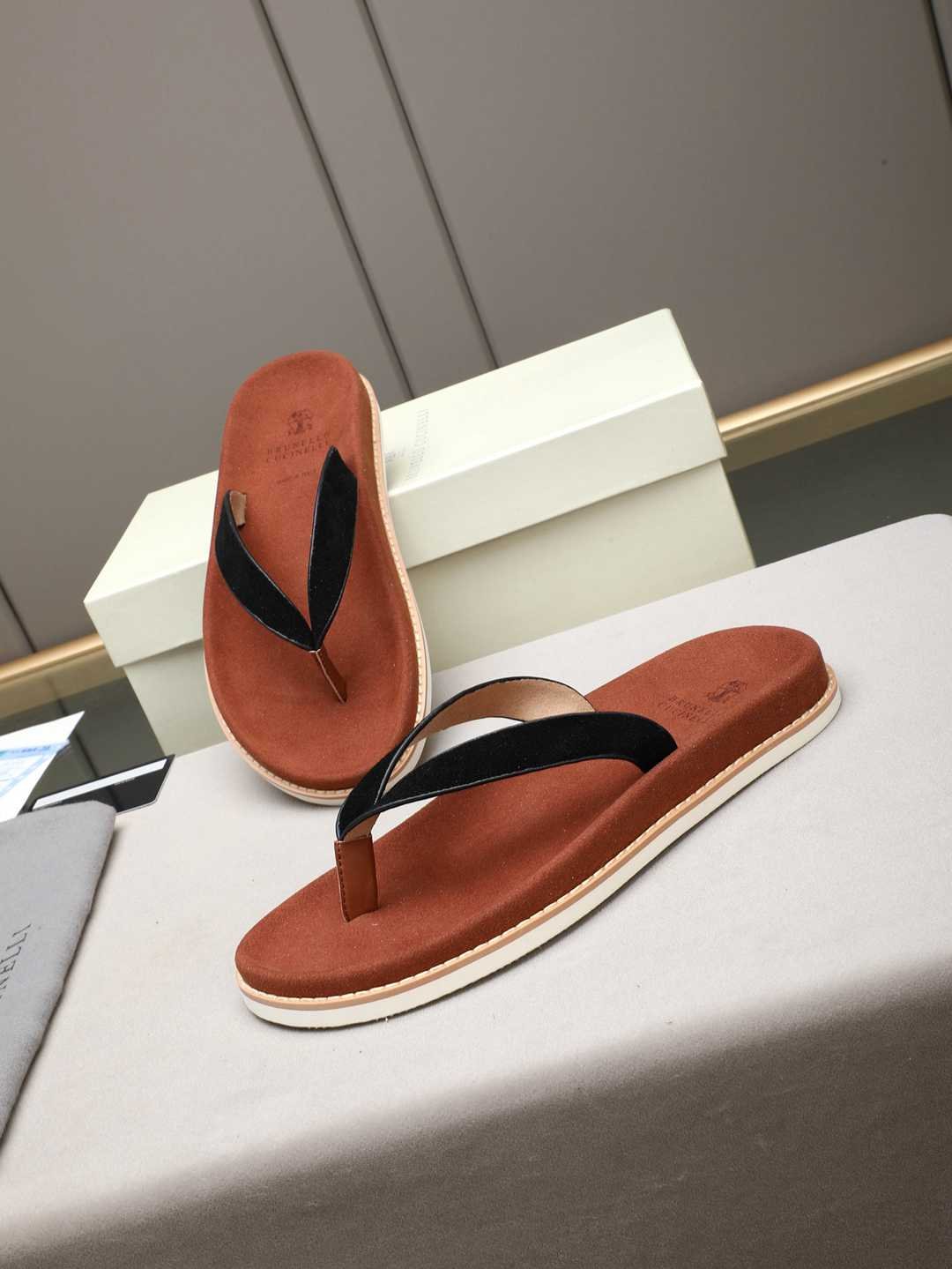 Men’s Sandals & Slides Men’s Brunello Cucinelli Slides Colorway 5 1308170-5
