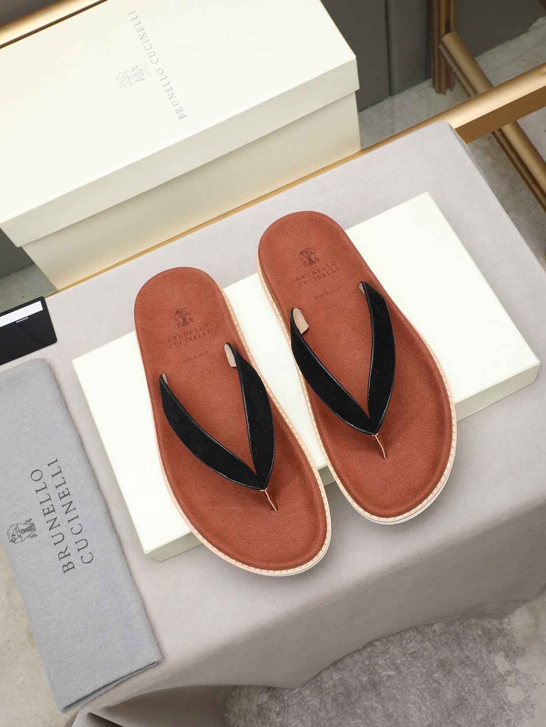 Brunello Cucinelli Men’s Brunello Cucinelli Slides Colorway 5 1308170-5
