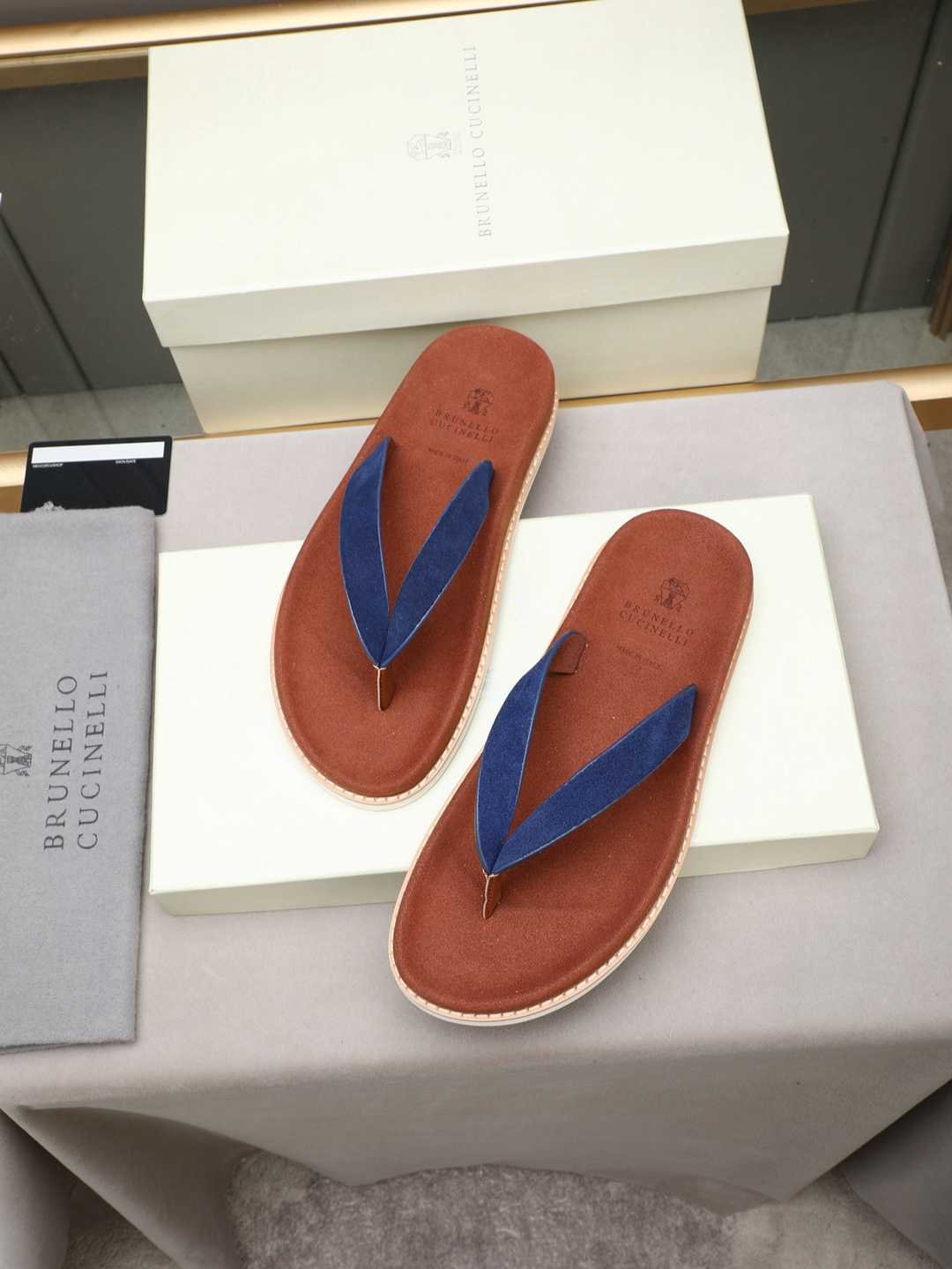 Brunello Cucinelli Men’s Brunello Cucinelli Slides Colorway 4 1308170-4