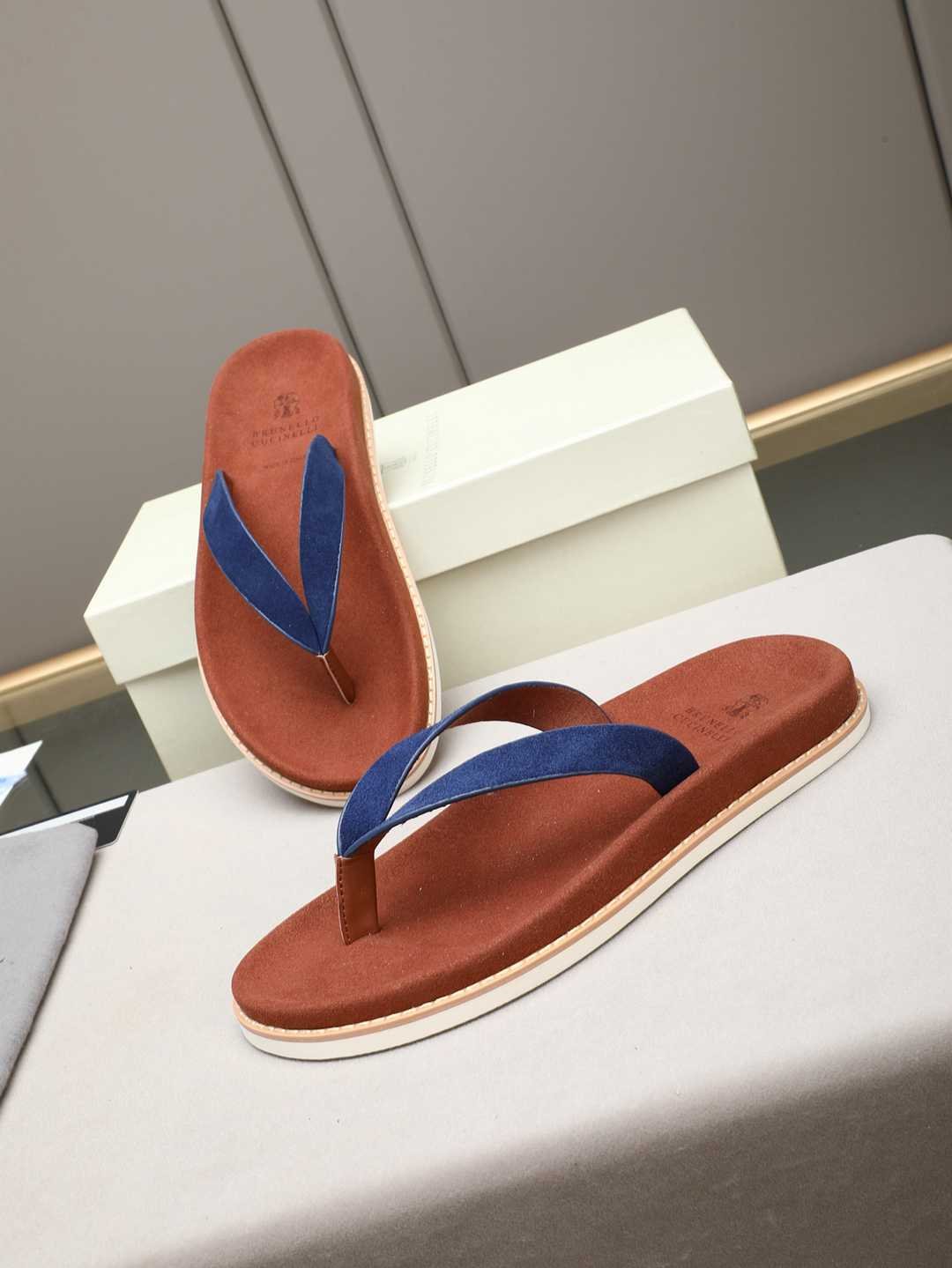 Men’s Sandals & Slides Men’s Brunello Cucinelli Slides Colorway 4 1308170-4