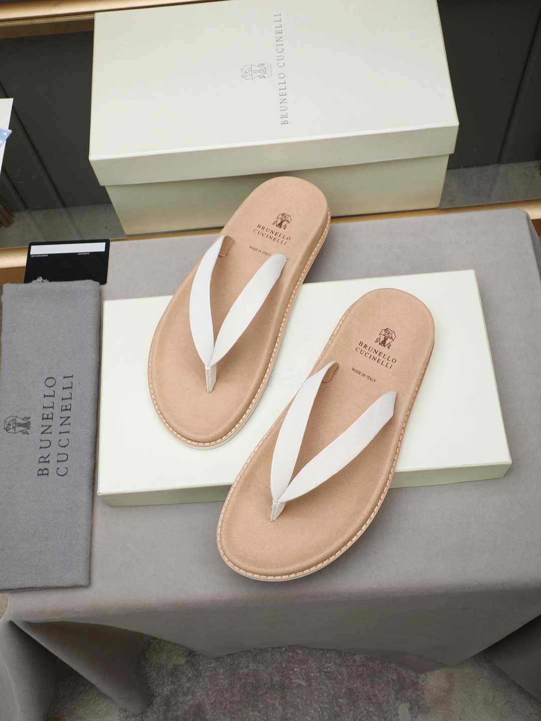 Men’s Sandals & Slides Men’s Brunello Cucinelli Slides Colorway 3 1308170-3