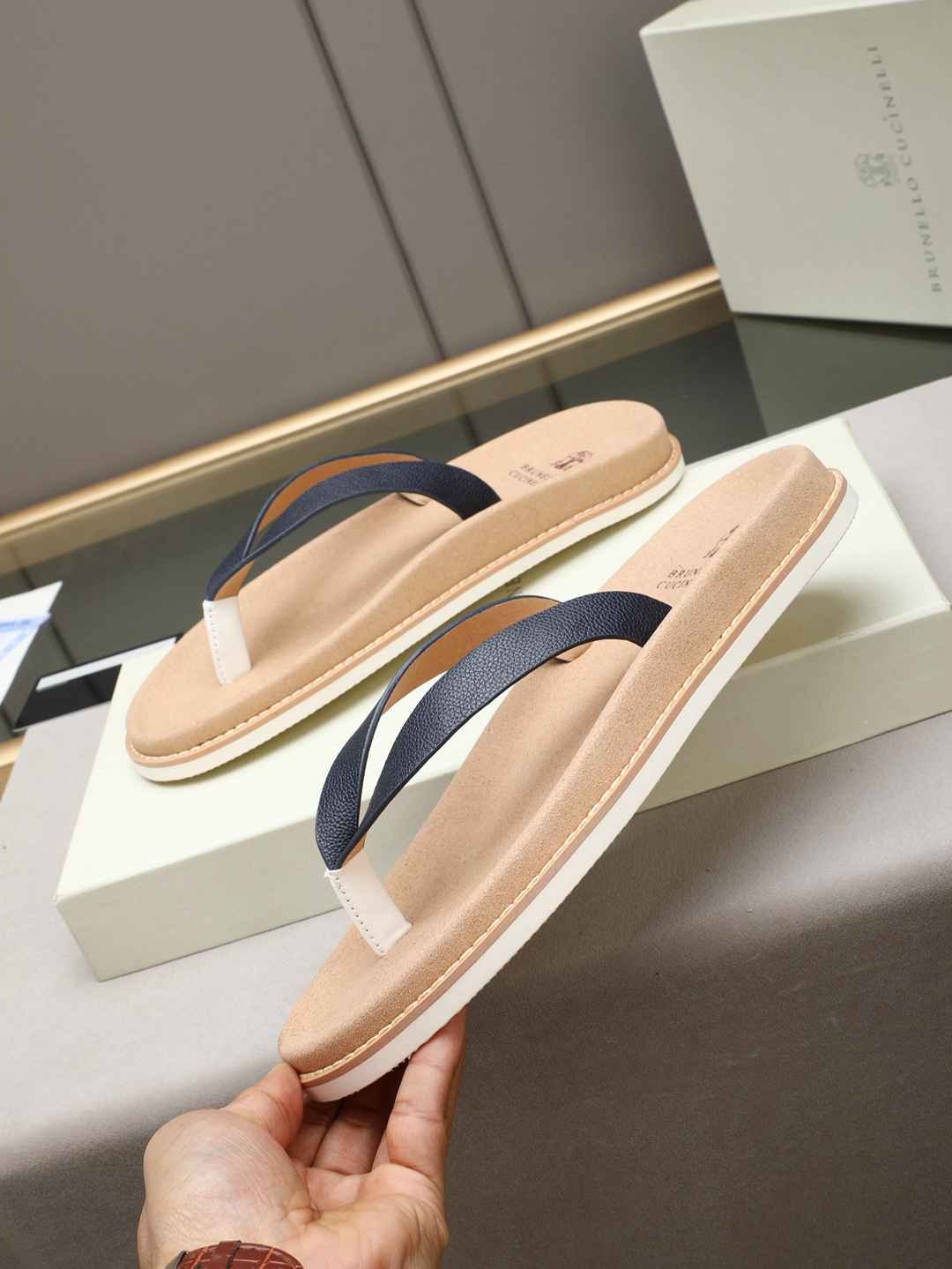 Brunello Cucinelli Men’s Brunello Cucinelli Slides Colorway 2 1308170-2