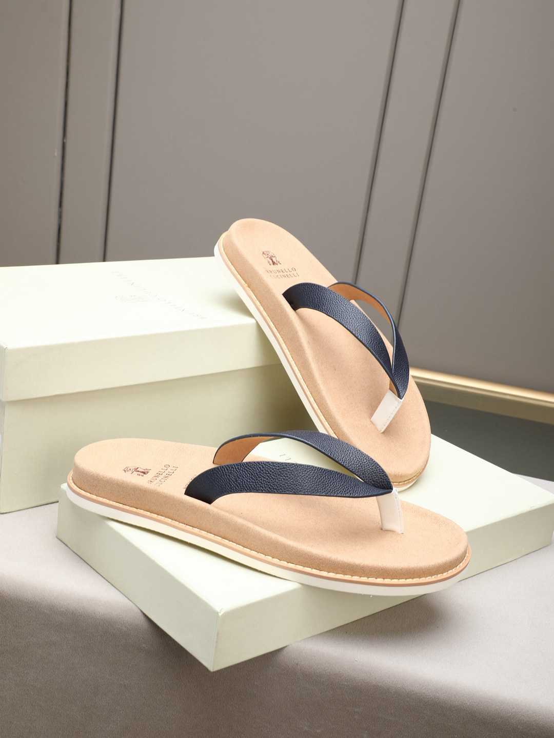 Men’s Sandals & Slides Men’s Brunello Cucinelli Slides Colorway 2 1308170-2