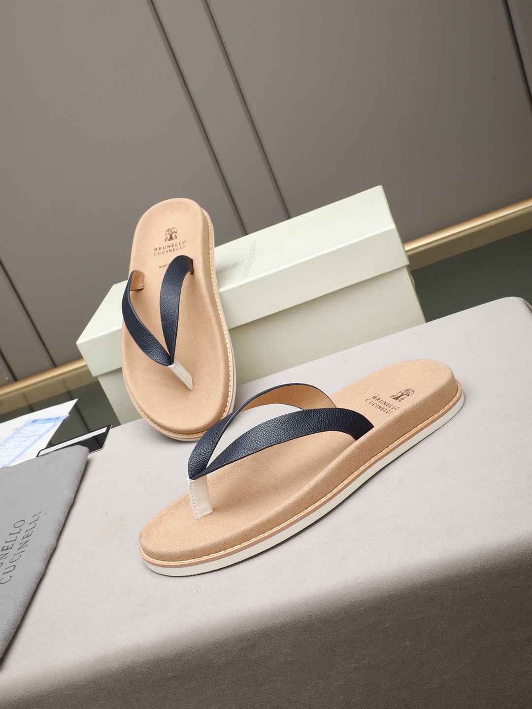 Men’s Sandals & Slides Men’s Brunello Cucinelli Slides Colorway 2 1308170-2
