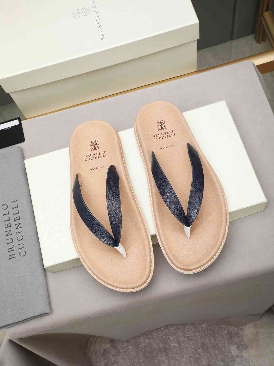 Brunello Cucinelli Men’s Brunello Cucinelli Slides Colorway 2 1308170-2