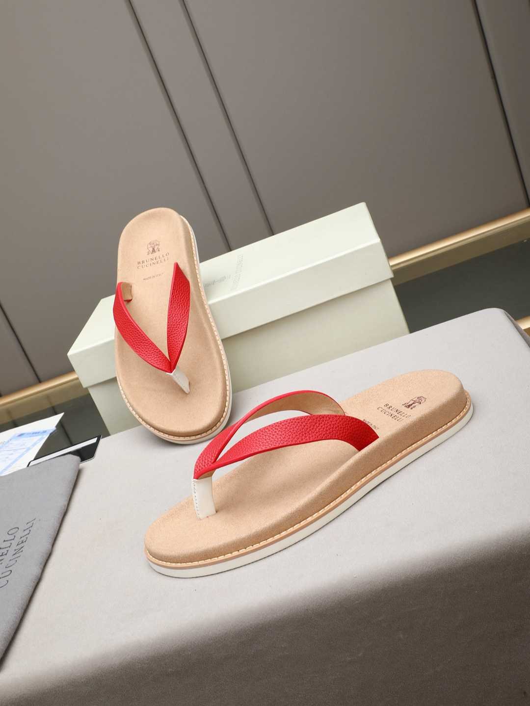 Men’s Sandals & Slides Men’s Brunello Cucinelli Slides Colorway 1 1308170-1