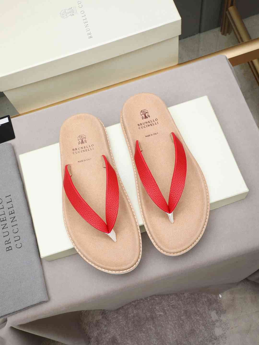 Men’s Sandals & Slides Men’s Brunello Cucinelli Slides Colorway 1 1308170-1