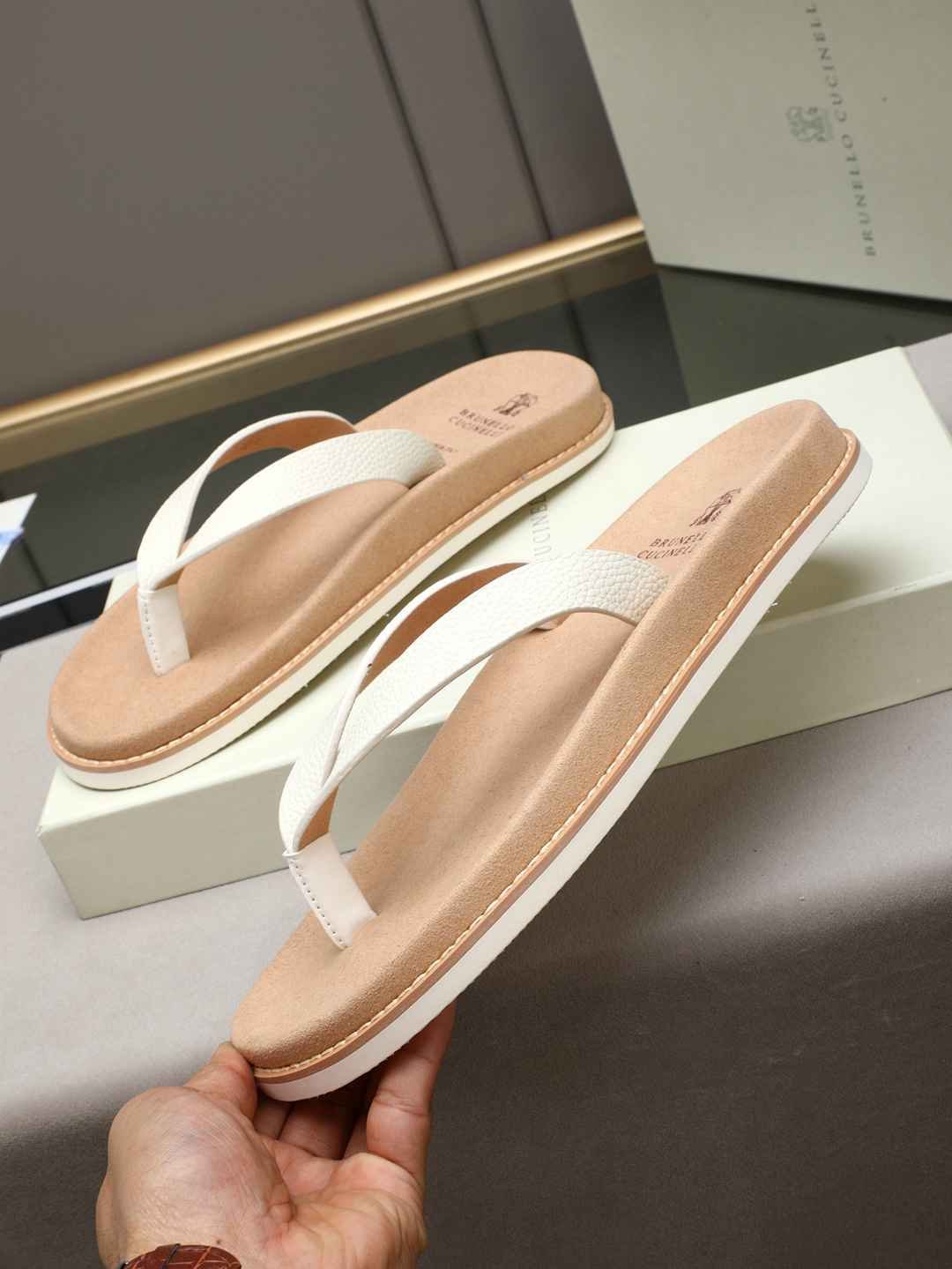 Men’s Sandals & Slides Men’s Brunello Cucinelli Slides 1308170