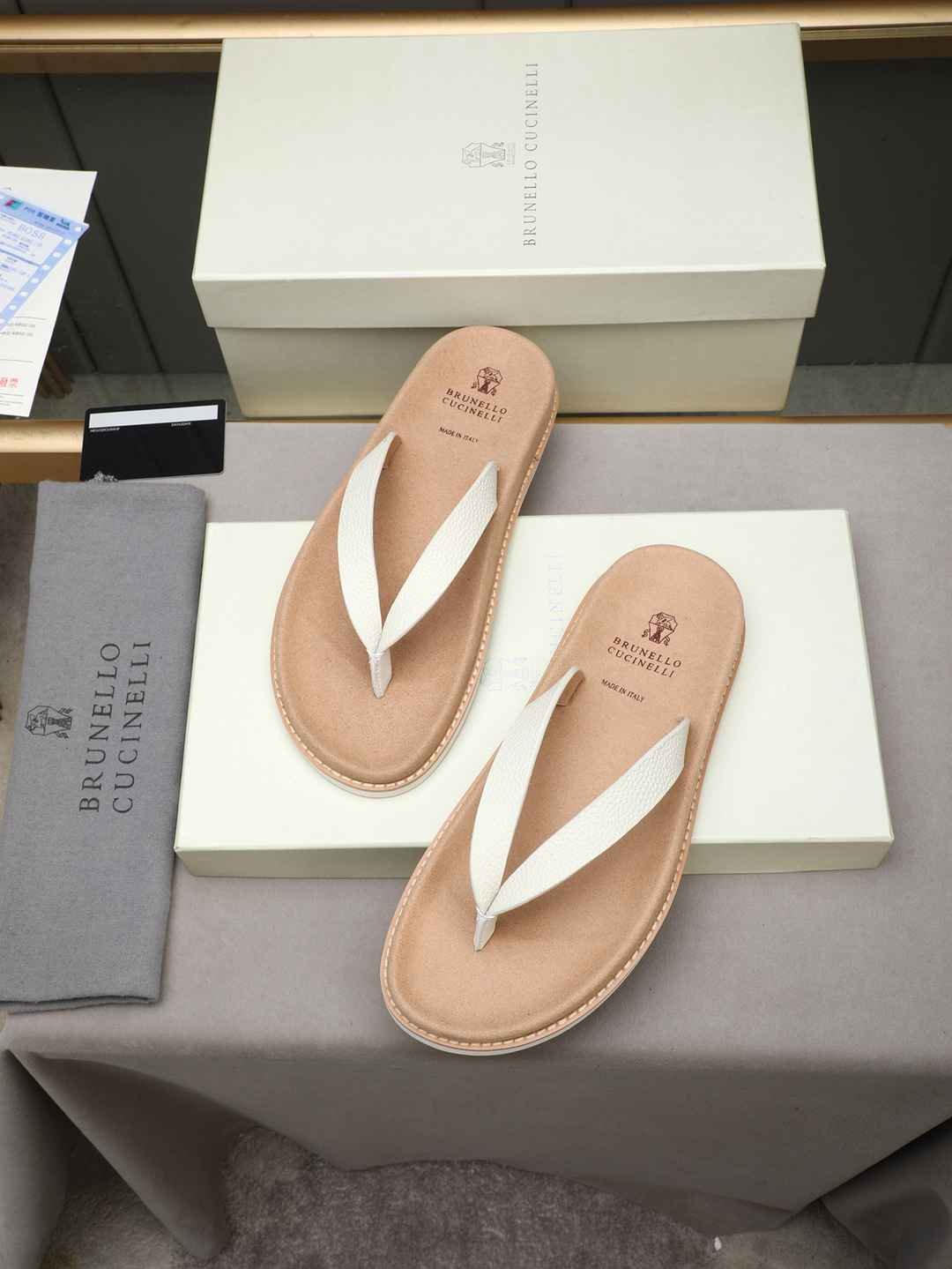 Men’s Sandals & Slides Men’s Brunello Cucinelli Slides 1308170