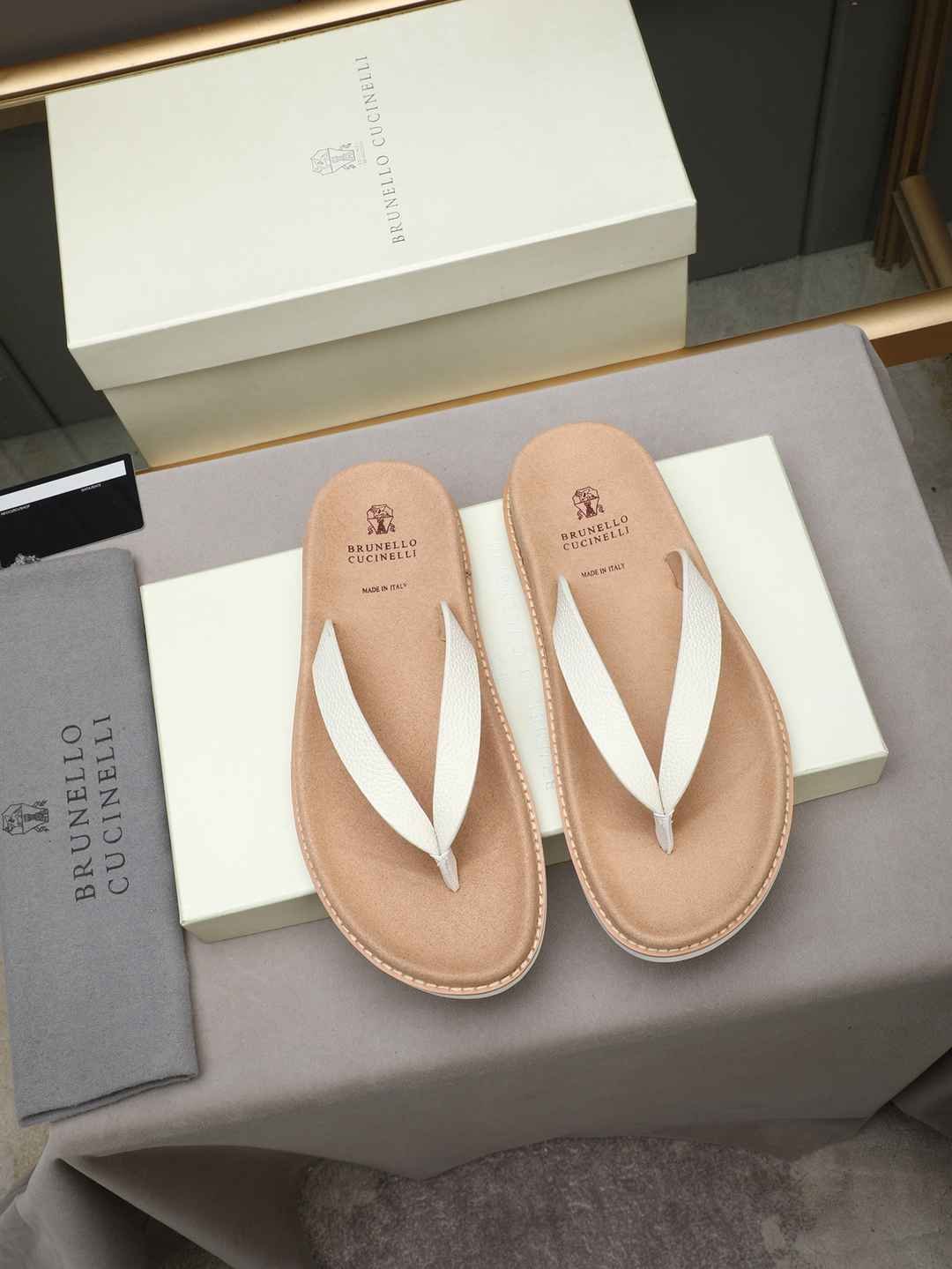 Men’s Sandals & Slides Men’s Brunello Cucinelli Slides 1308170