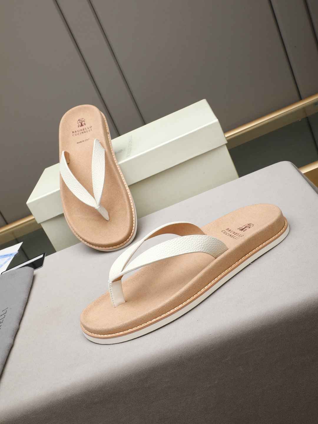 Men’s Sandals & Slides Men’s Brunello Cucinelli Slides 1308170