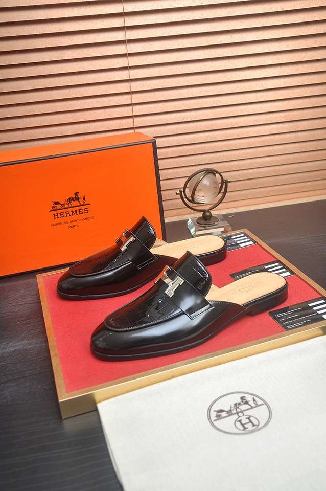Hermes Men’s Leather Sandals Colorway 6 1133260-6