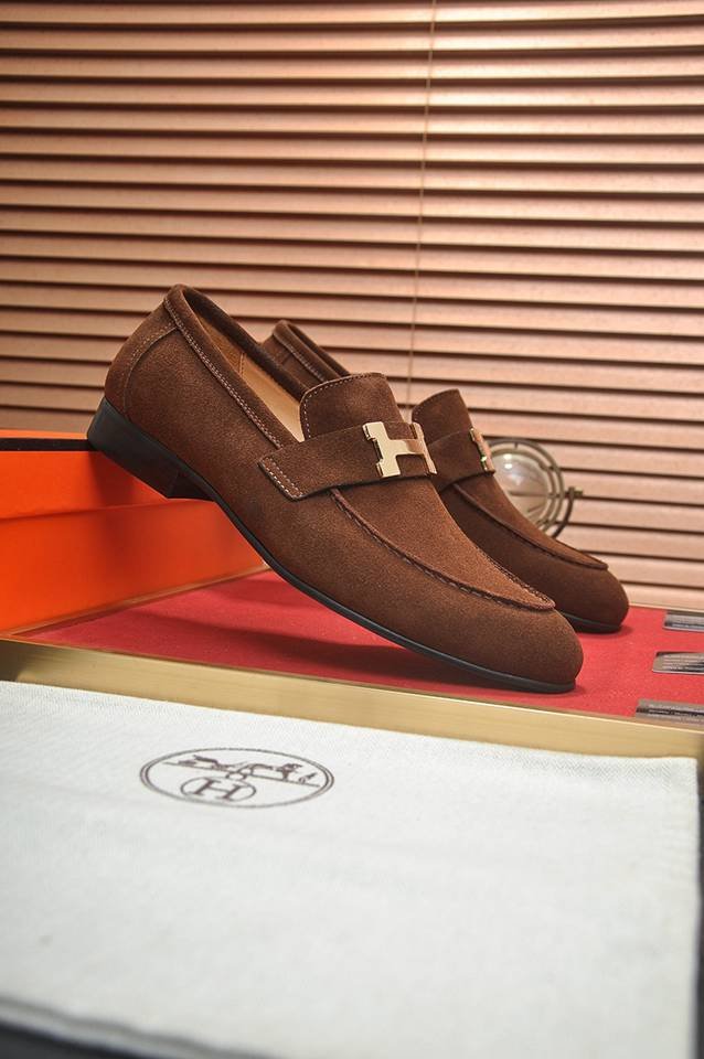 Hermes Men’s Leather Dress Shoes Colorway 3 1133280-3