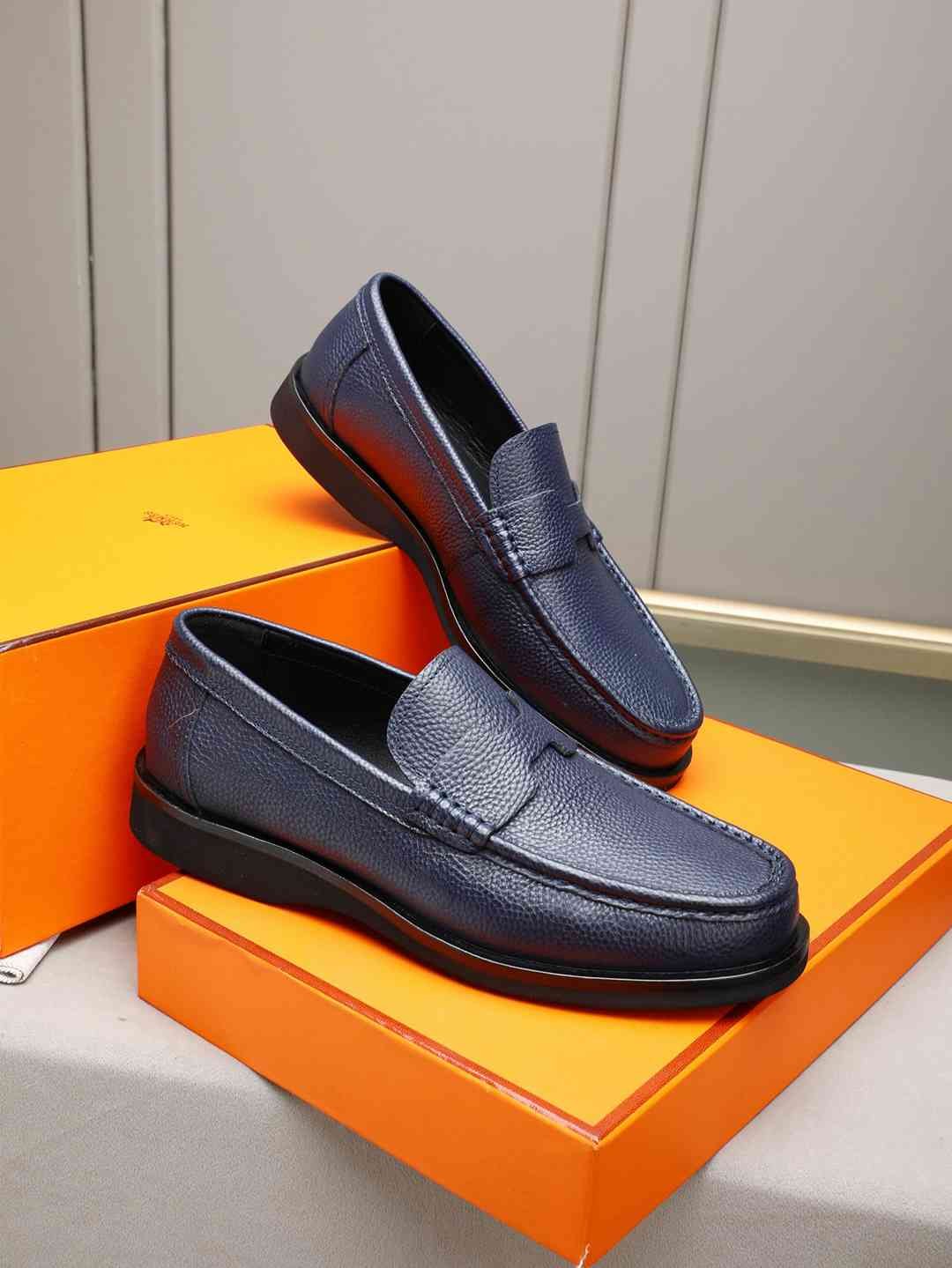 Hermes Men’s Leather Loafers Colorway 5 1308310-5