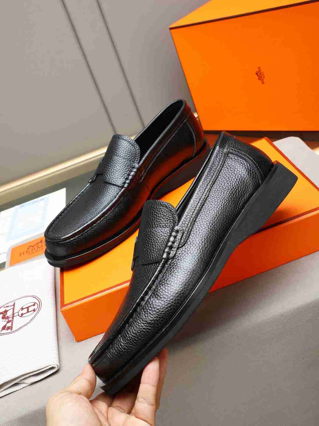 Hermes Men’s Leather Loafers Colorway 4 1308310-4