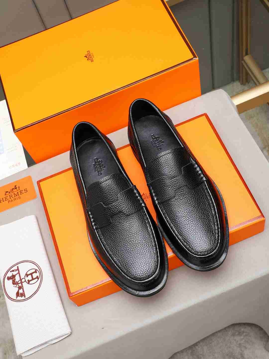 Hermes Men’s Leather Loafers Colorway 4 1308310-4