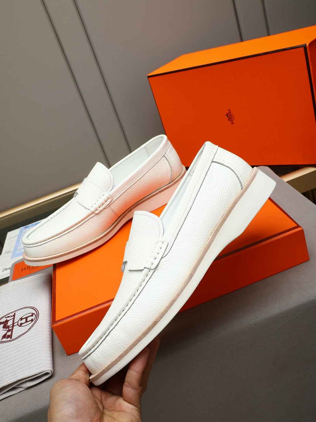 Hermes Men’s Leather Loafers Colorway 3 1308310-3