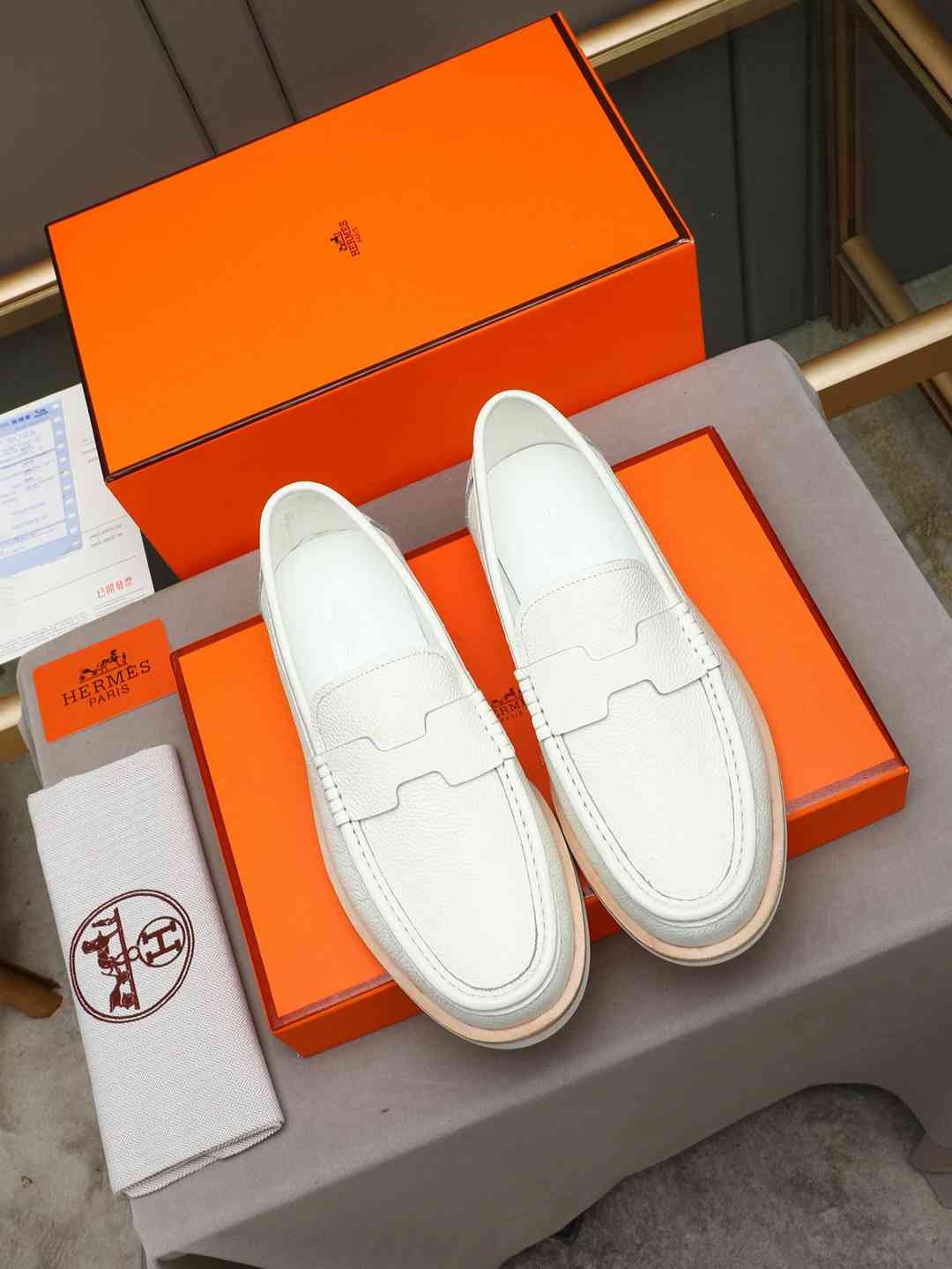 Hermes Men’s Leather Loafers Colorway 3 1308310-3