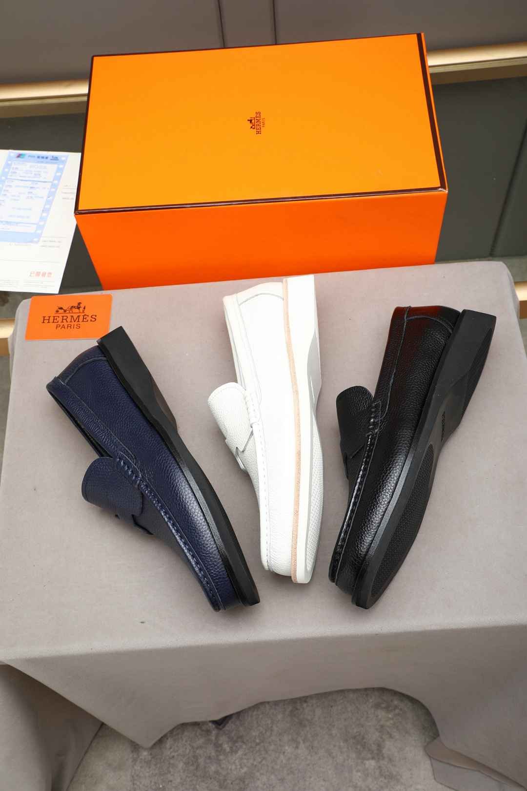 Hermes Men’s Leather Loafers Colorway 3 1308310-3