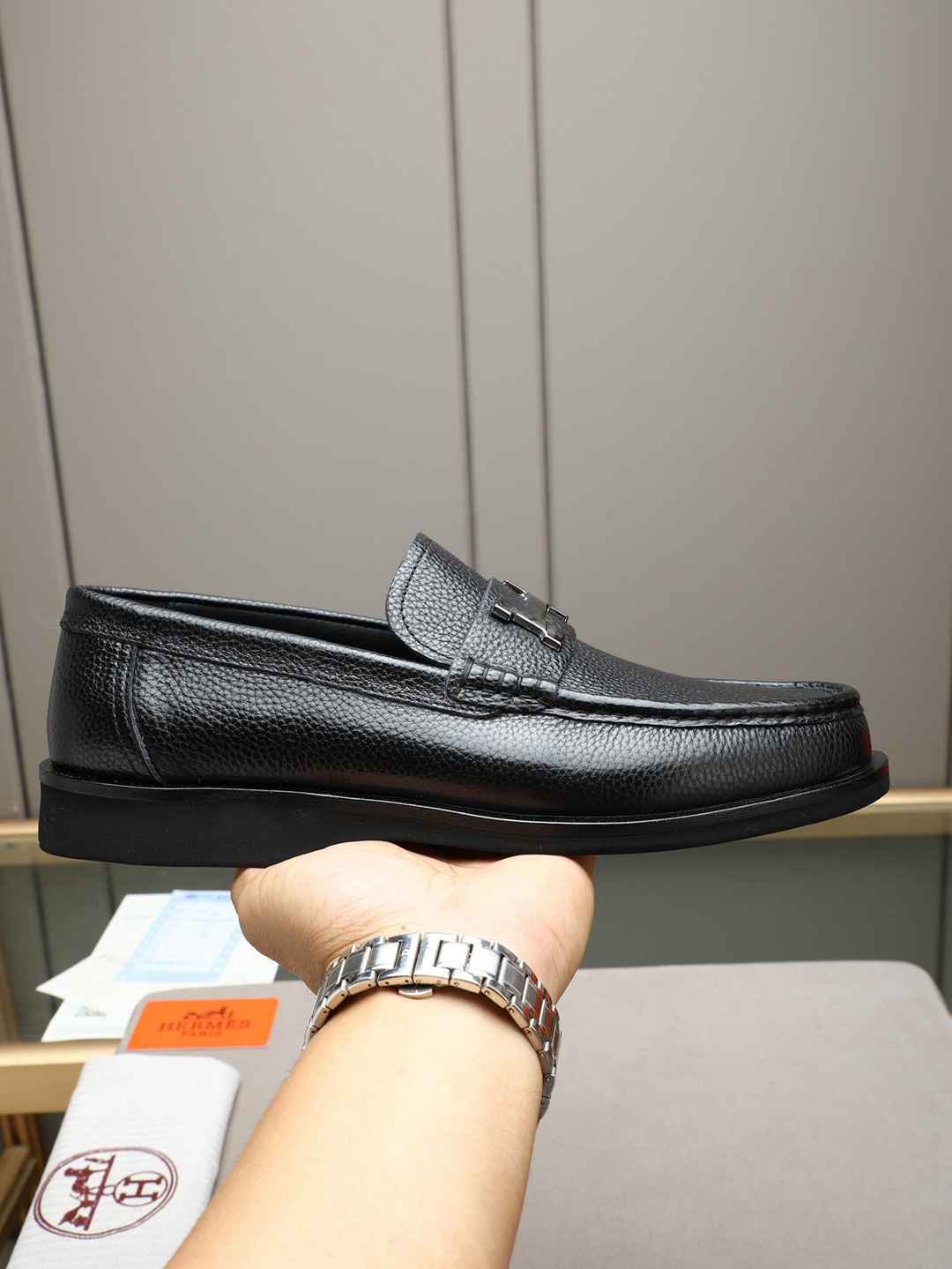 Hermes Men's Leather Loafers Colorway 2 1308310-2
