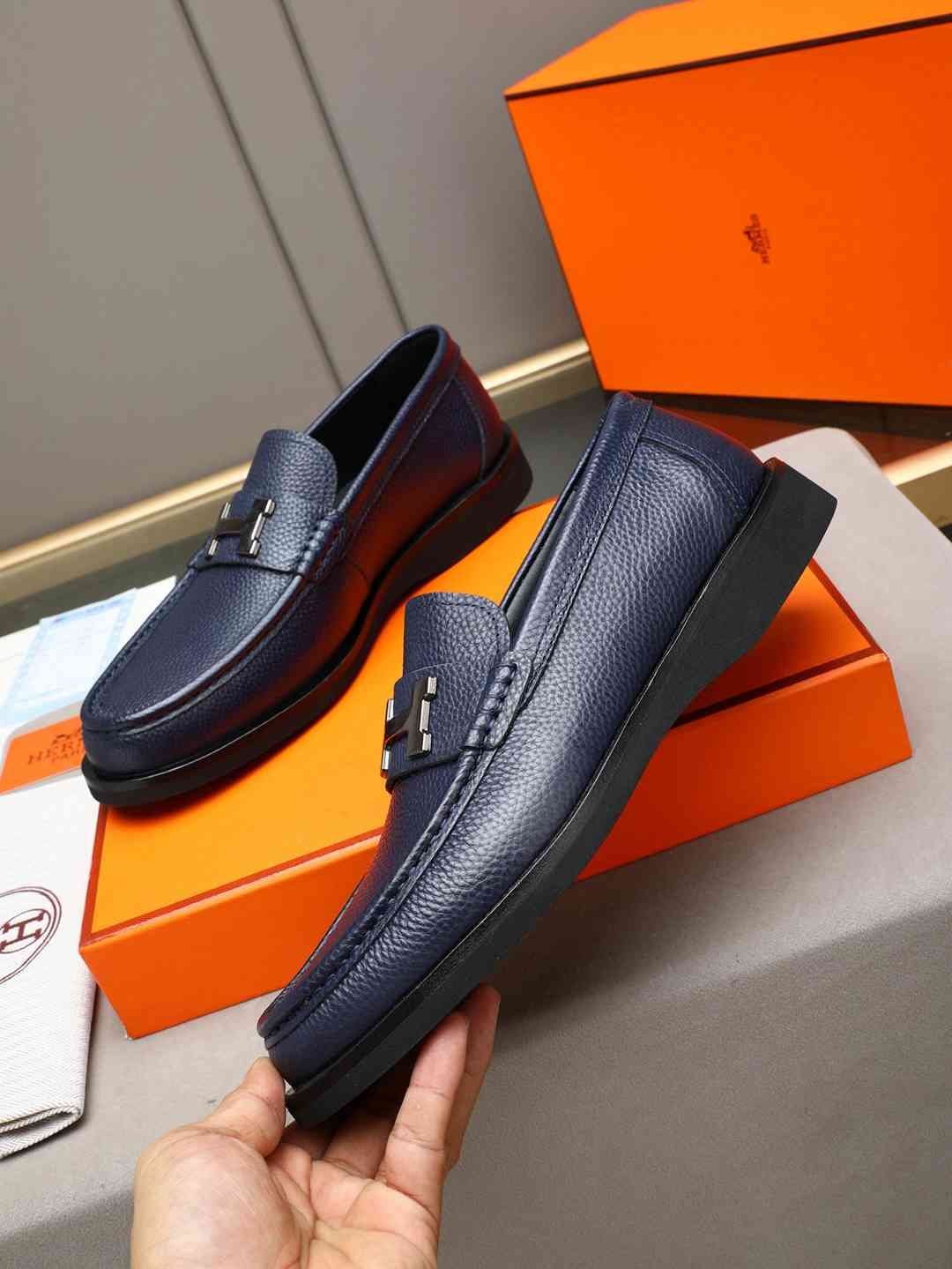 Hermes Men’s Leather Loafers Colorway 1 1308310-1