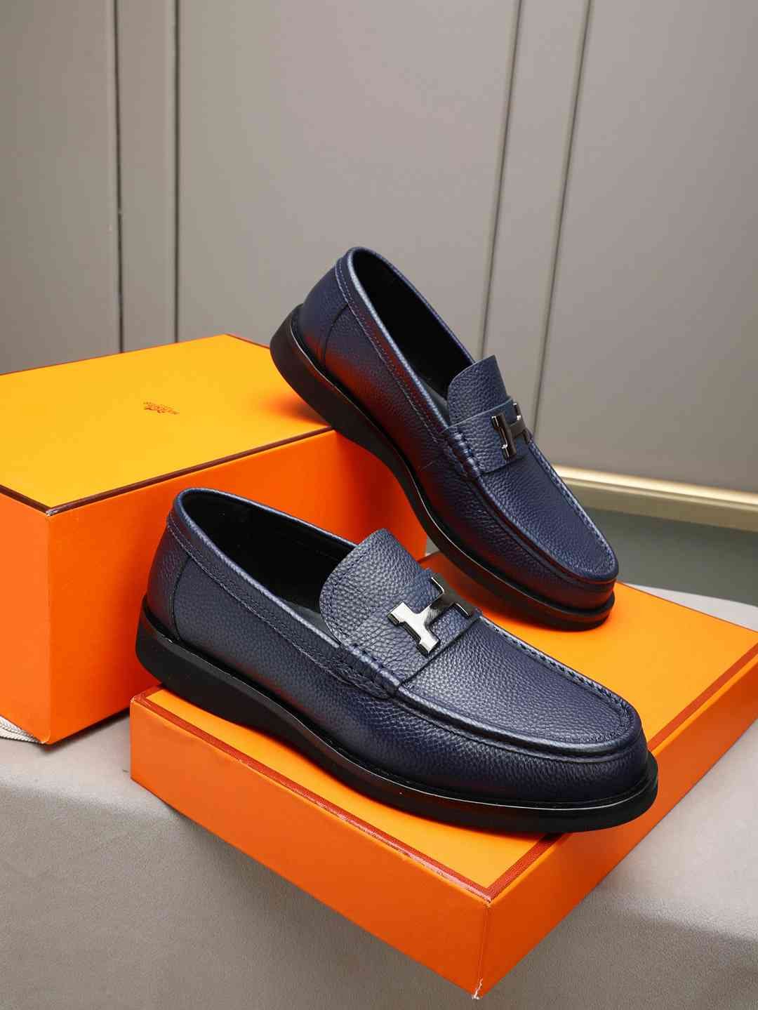 Hermes Men’s Leather Loafers Colorway 1 1308310-1