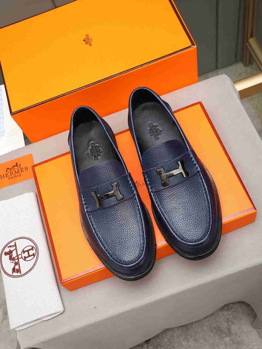 Hermes Men’s Leather Loafers Colorway 1 1308310-1