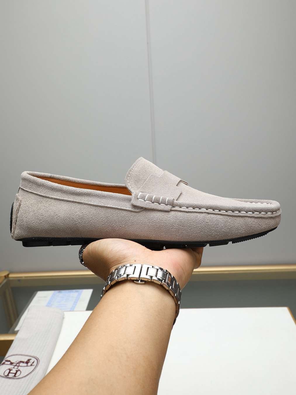 Hermes Men's Leather Sneakers Colorway 7 1308220-7