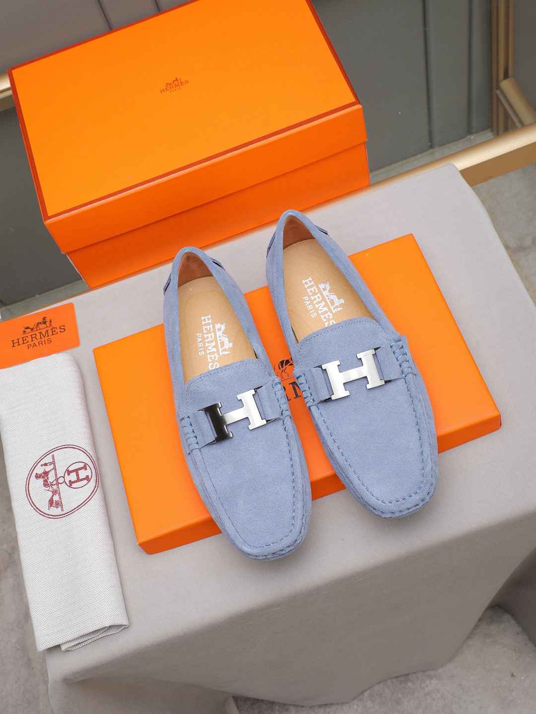 Hermes Men’s Leather Sneakers Colorway 4 1308220-4