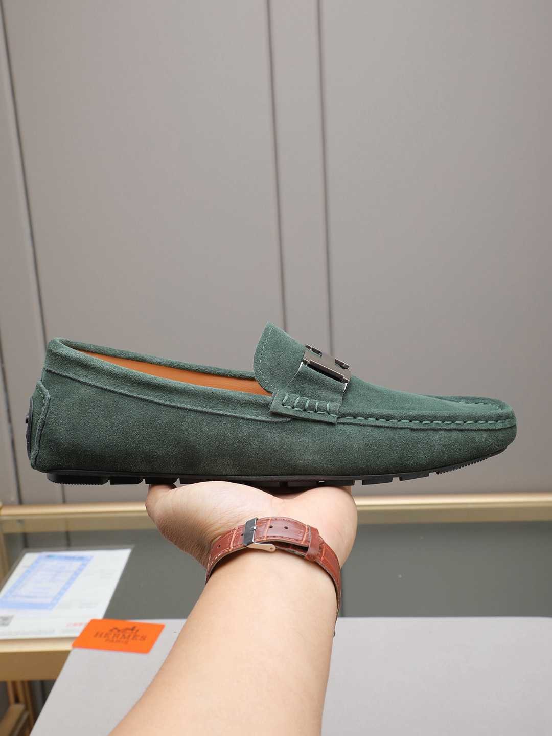 Hermes Men's Leather Sneakers Colorway 3 1308220-3