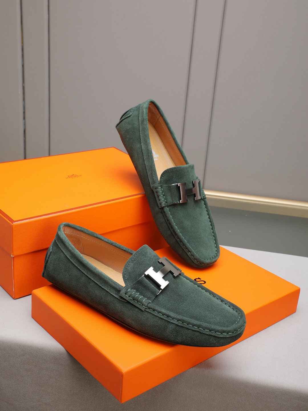 Hermes Men’s Leather Sneakers Colorway 3 1308220-3