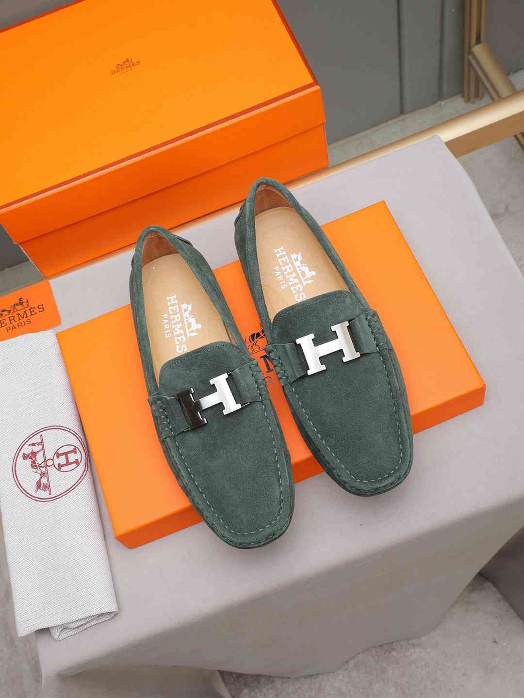 Hermes Men’s Leather Sneakers Colorway 3 1308220-3