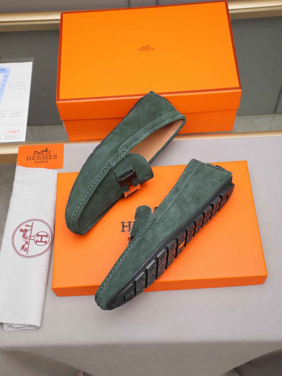 Hermes Men’s Leather Sneakers Colorway 3 1308220-3