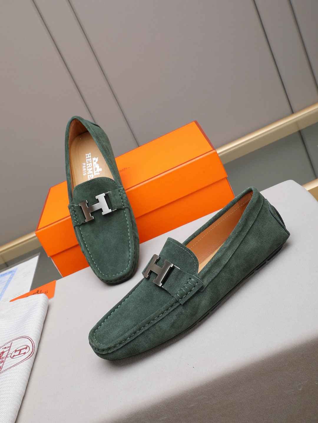 Hermes Men’s Leather Sneakers Colorway 3 1308220-3