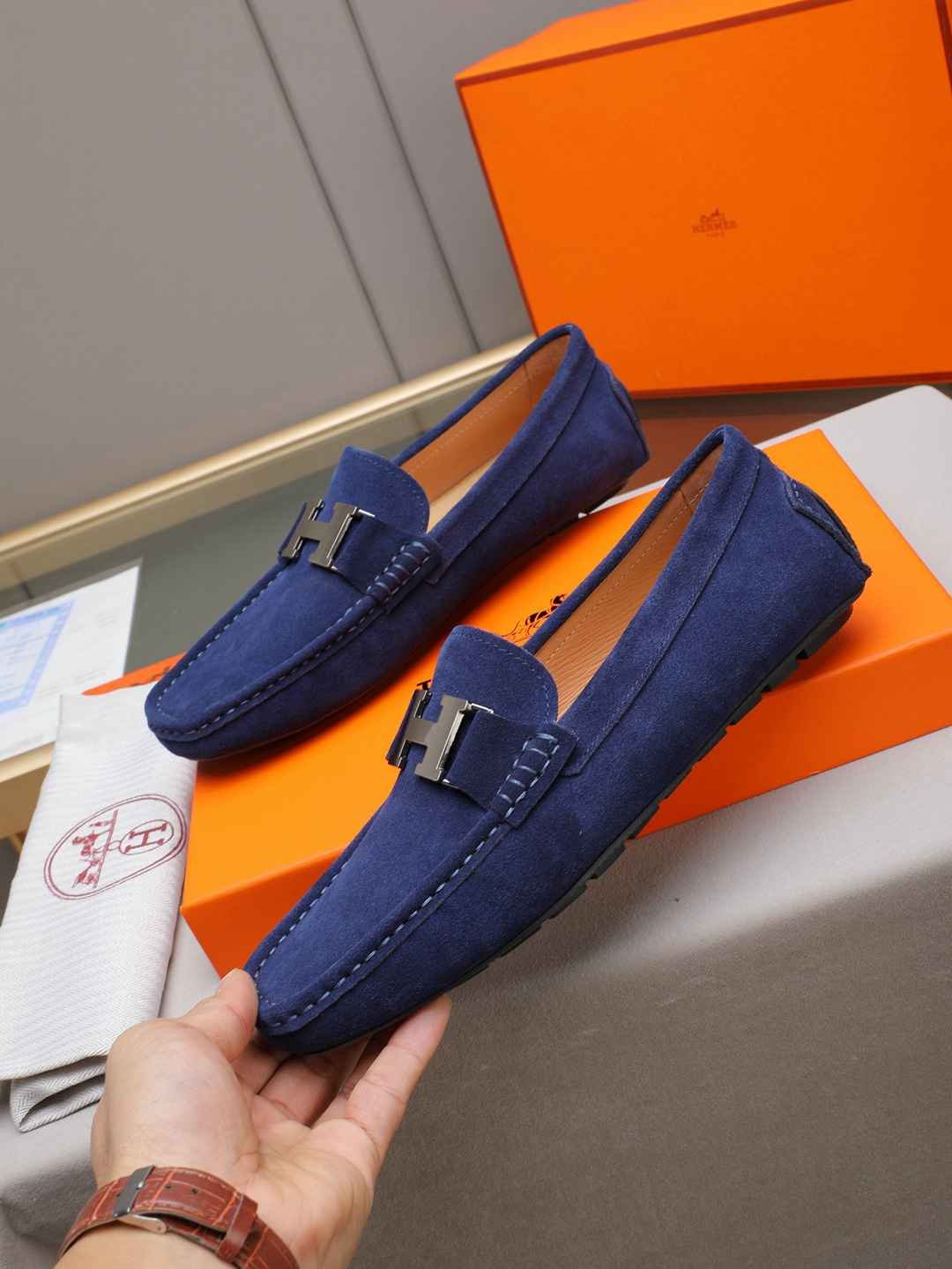 Hermes Men’s Leather Sneakers Colorway 2 1308220-2